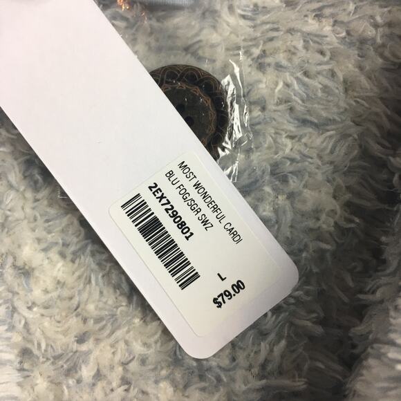 NWT Soft Surroundings Most Wonderful Cardi Cardigan Soft Robe Lite Gray Sz L - Picture 5 of 7